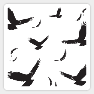 Hawk Pattern Illustration Sticker